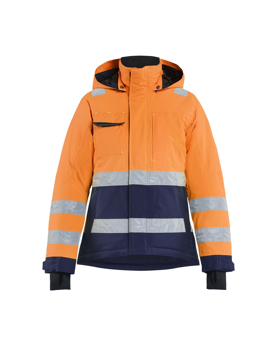 Blåkläder 4872 Dames Winterjas High Vis - High Vis Oranje/Marineblauw
