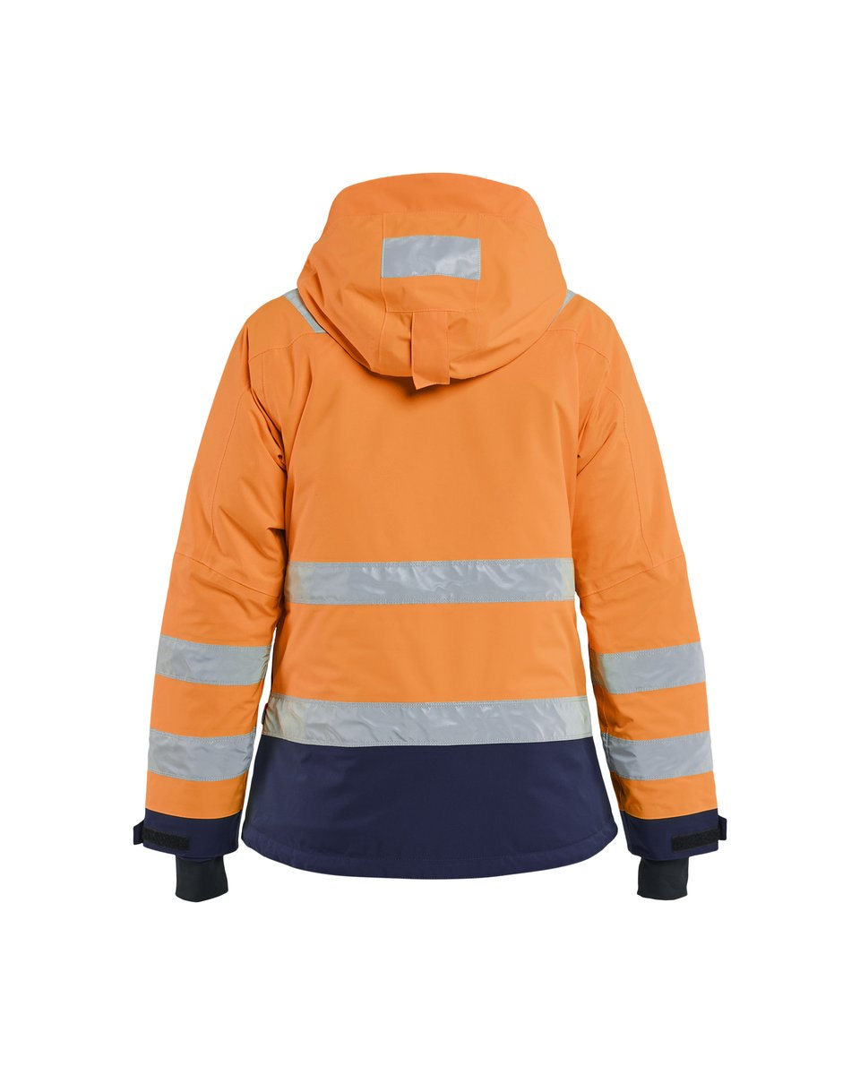 Blåkläder 4872 Dames Winterjas High Vis - High Vis Oranje/Marineblauw