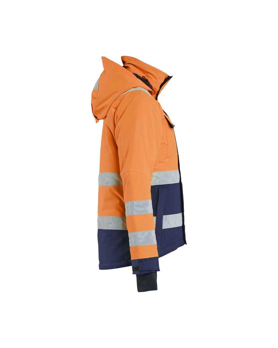 Blåkläder 4872 Dames Winterjas High Vis - High Vis Oranje/Marineblauw