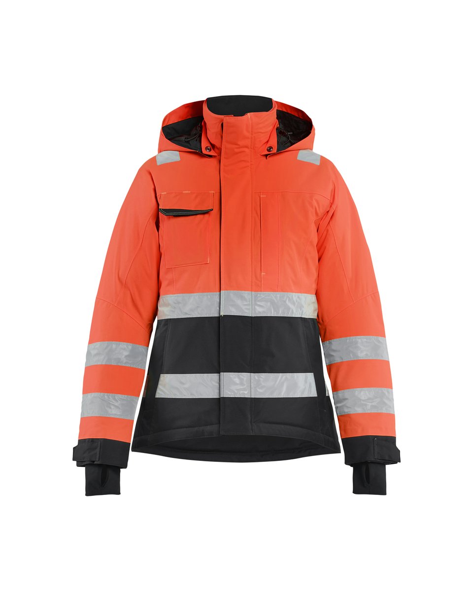 Blåkläder 4872 Dames Winterjas High Vis - High Vis Rood/Zwart