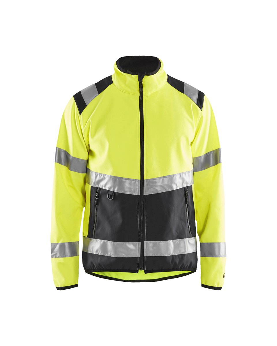 Blåkläder 4877 Softshell jack High Vis - High Vis Geel/Zwart