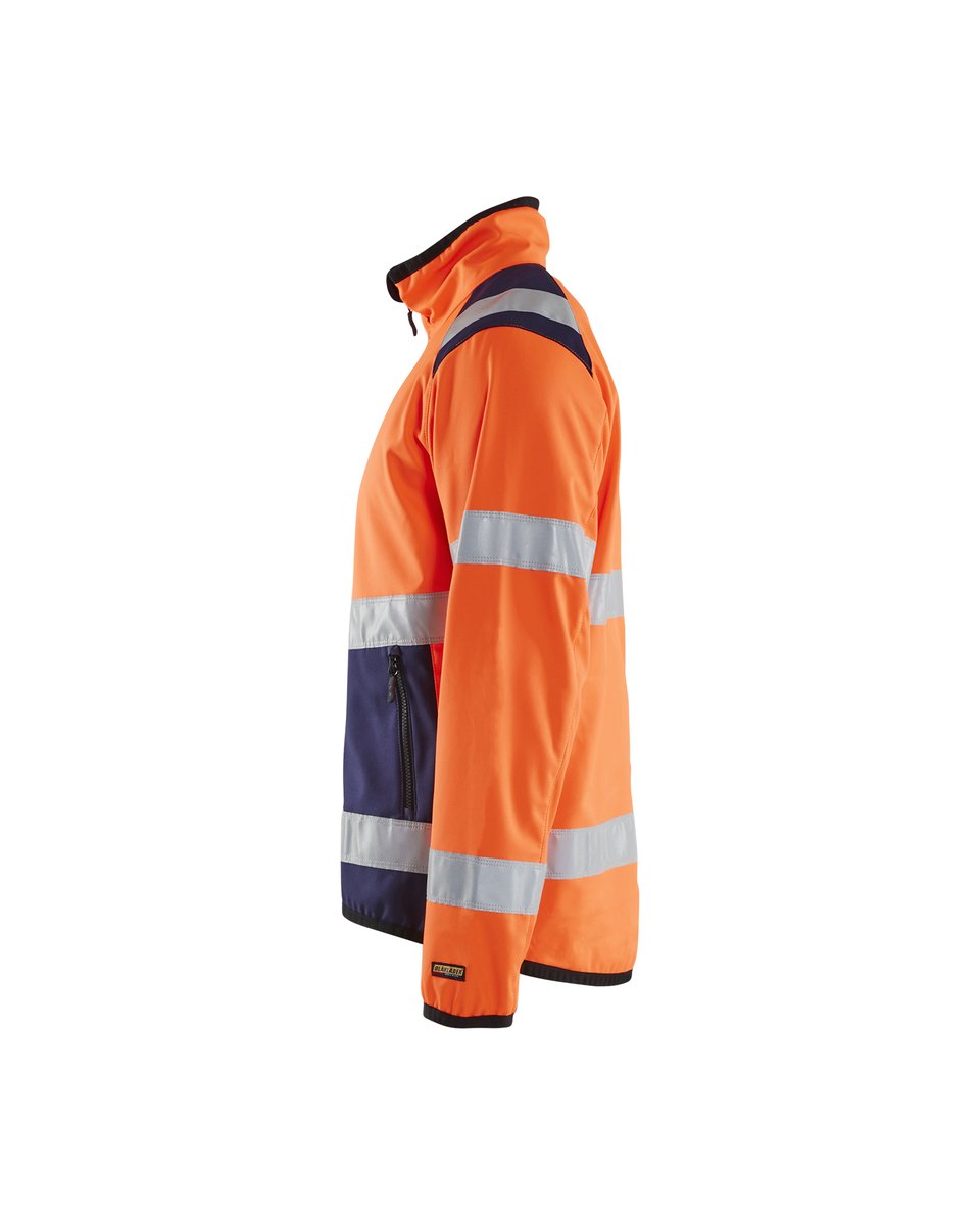 Blåkläder 4877 Softshell jack High Vis - High Vis Oranje/Marineblauw