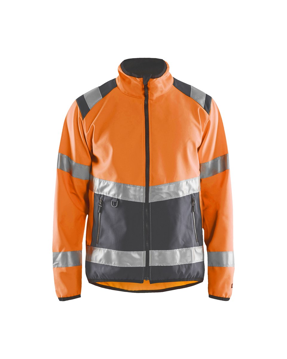 Blåkläder 4877 Softshell jack High Vis - High Vis Oranje/Medium grijs