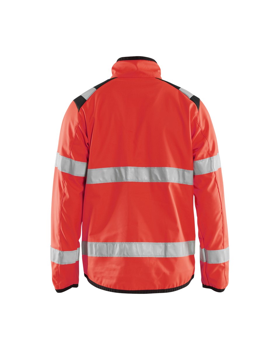 Blåkläder 4877 Softshell jack High Vis - High Vis Rood/Zwart