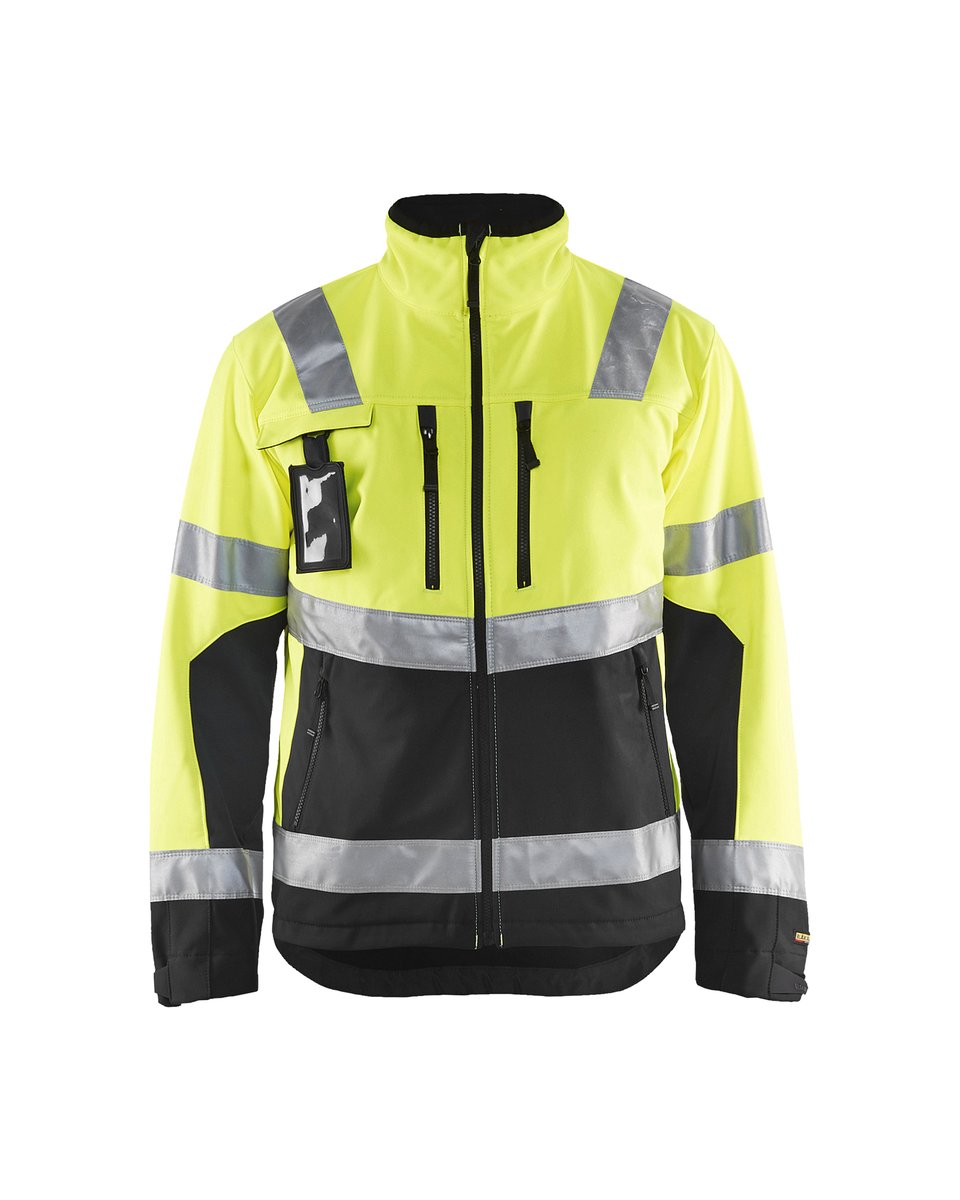 Blåkläder 4900 Softshell jack High Vis - High Vis Geel/Zwart