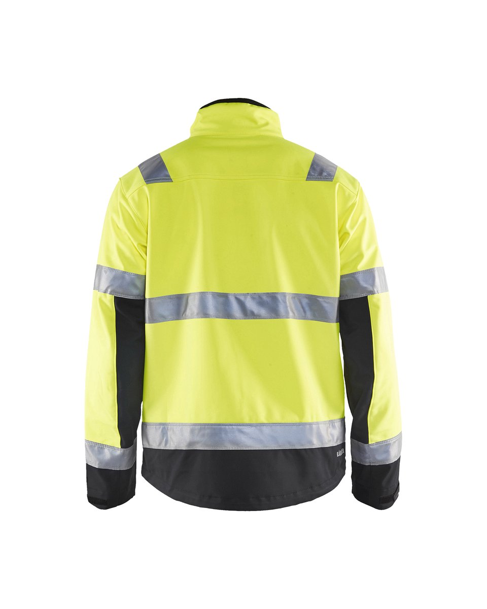 Blåkläder 4900 Softshell jack High Vis - High Vis Geel/Zwart