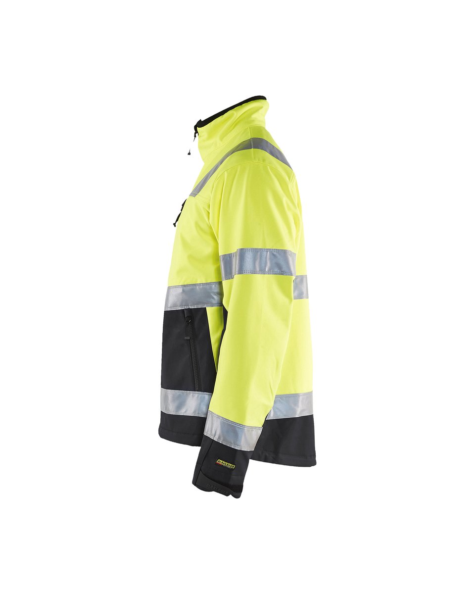 Blåkläder 4900 Softshell jack High Vis - High Vis Geel/Zwart