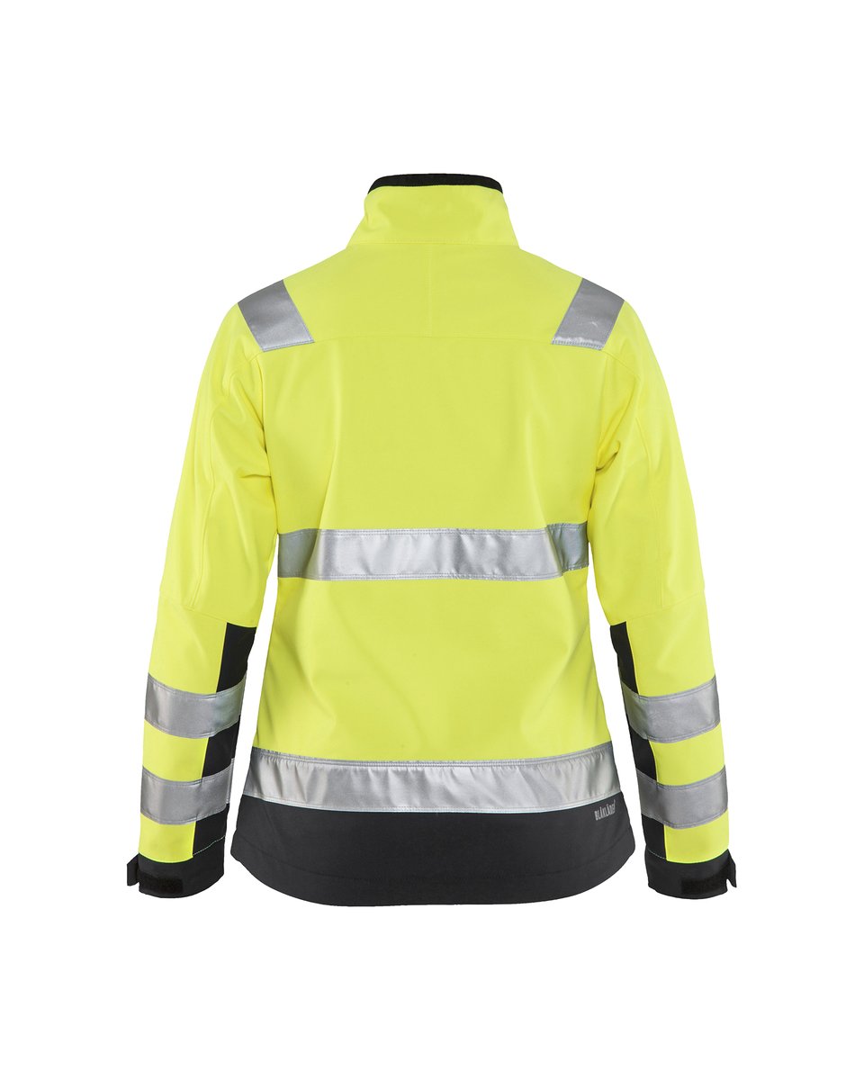 Blåkläder 4902 Dames Softshell jack High Vis - High Vis Geel/Zwart