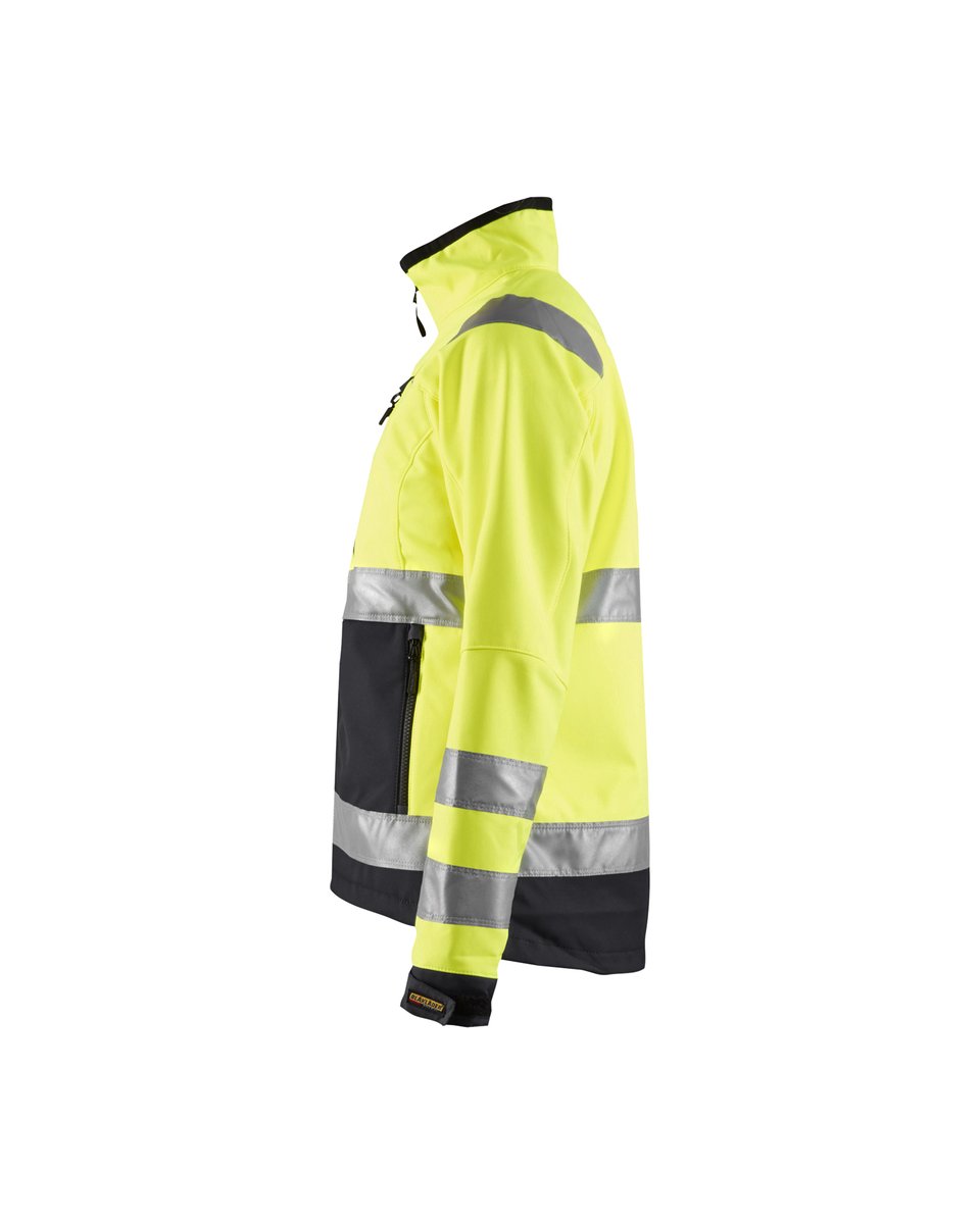 Blåkläder 4902 Dames Softshell jack High Vis - High Vis Geel/Zwart