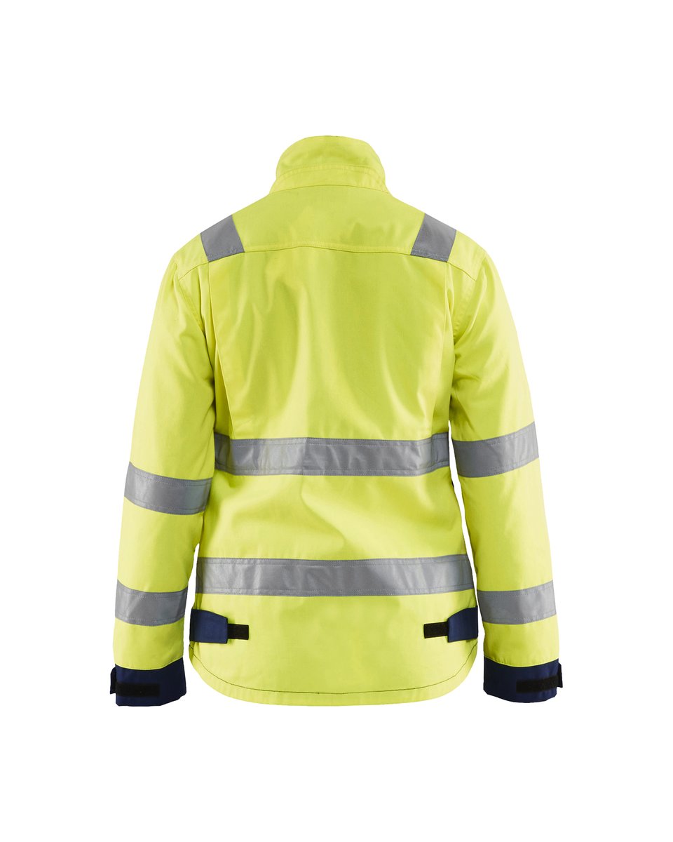Blåkläder 4903 Dames jack High Vis - High Vis Geel/Marineblauw
