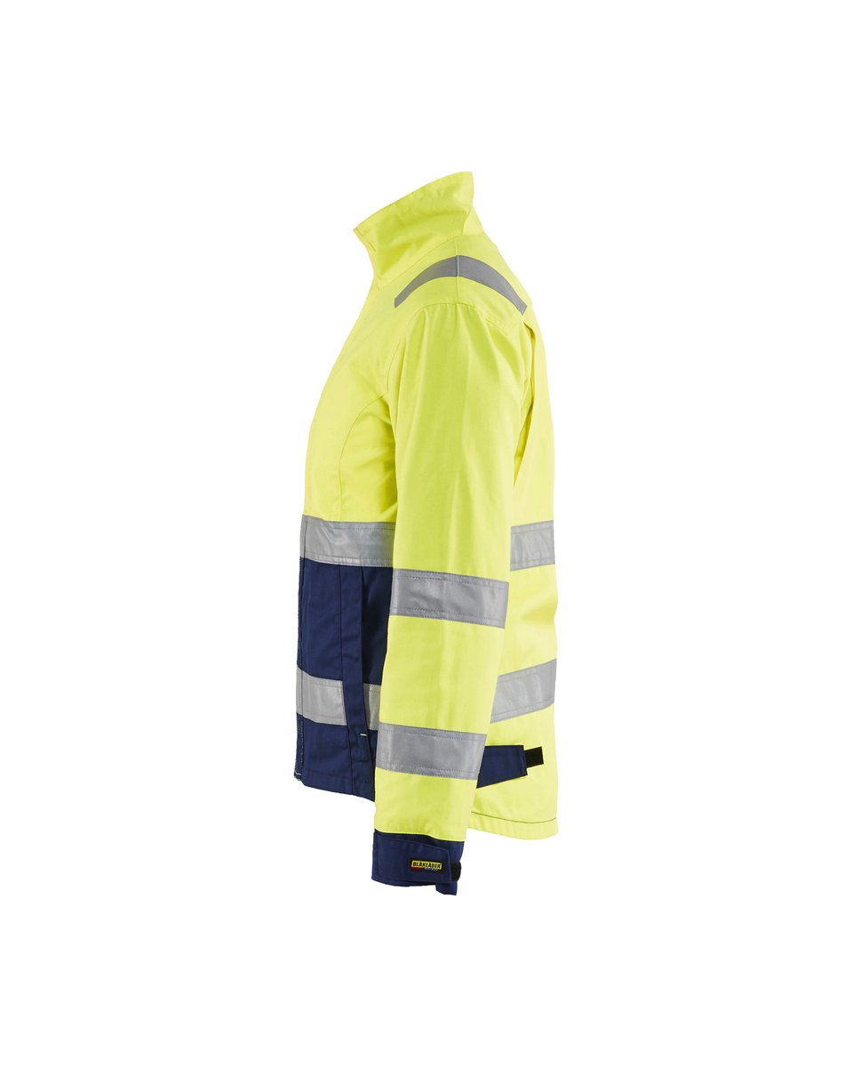 Blåkläder 4903 Dames jack High Vis - High Vis Geel/Marineblauw