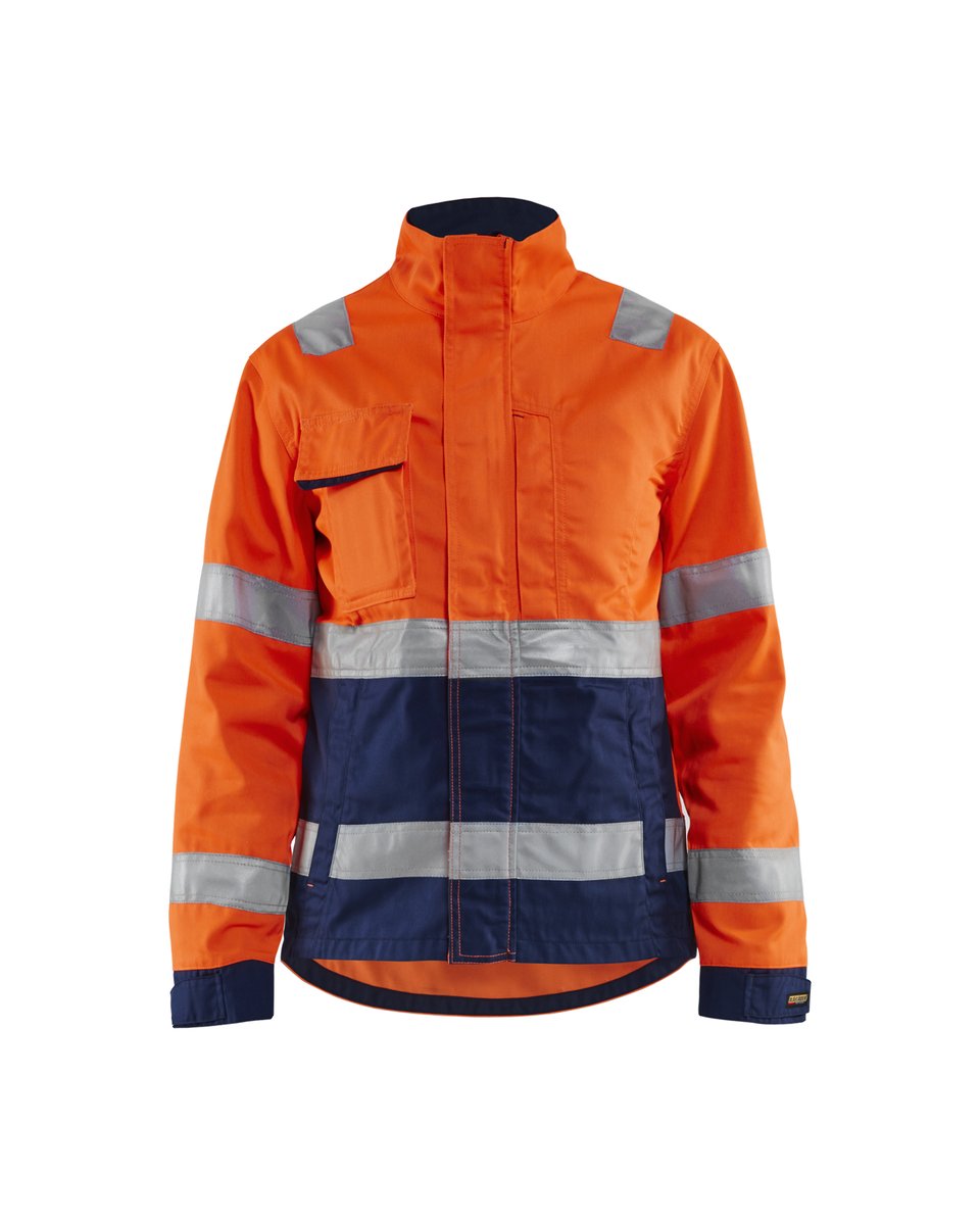 Blåkläder 4903 Dames jack High Vis - High Vis Oranje/Marineblauw