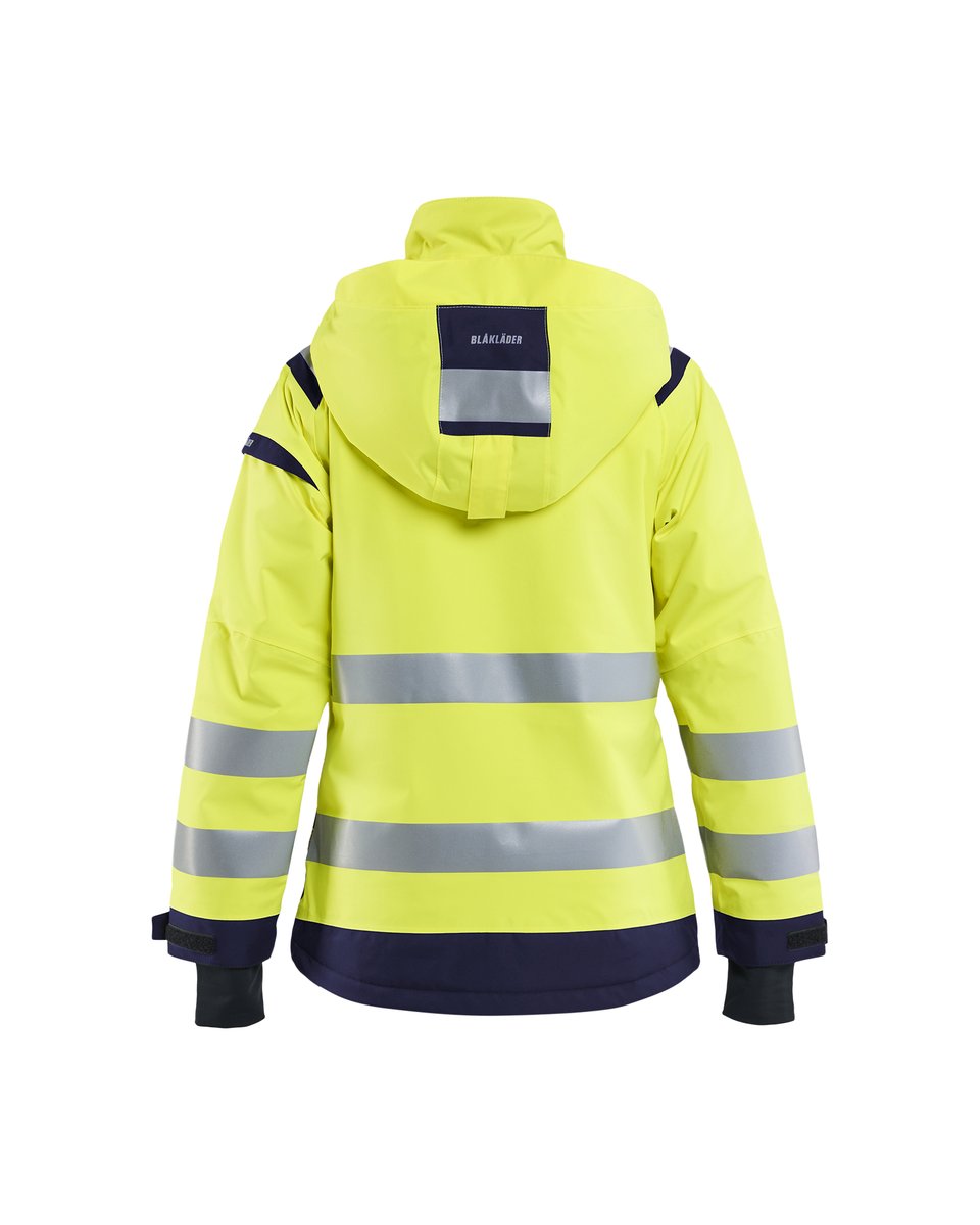 Blåkläder 4904 Dames Shell jack High Vis - High Vis Geel/Marineblauw