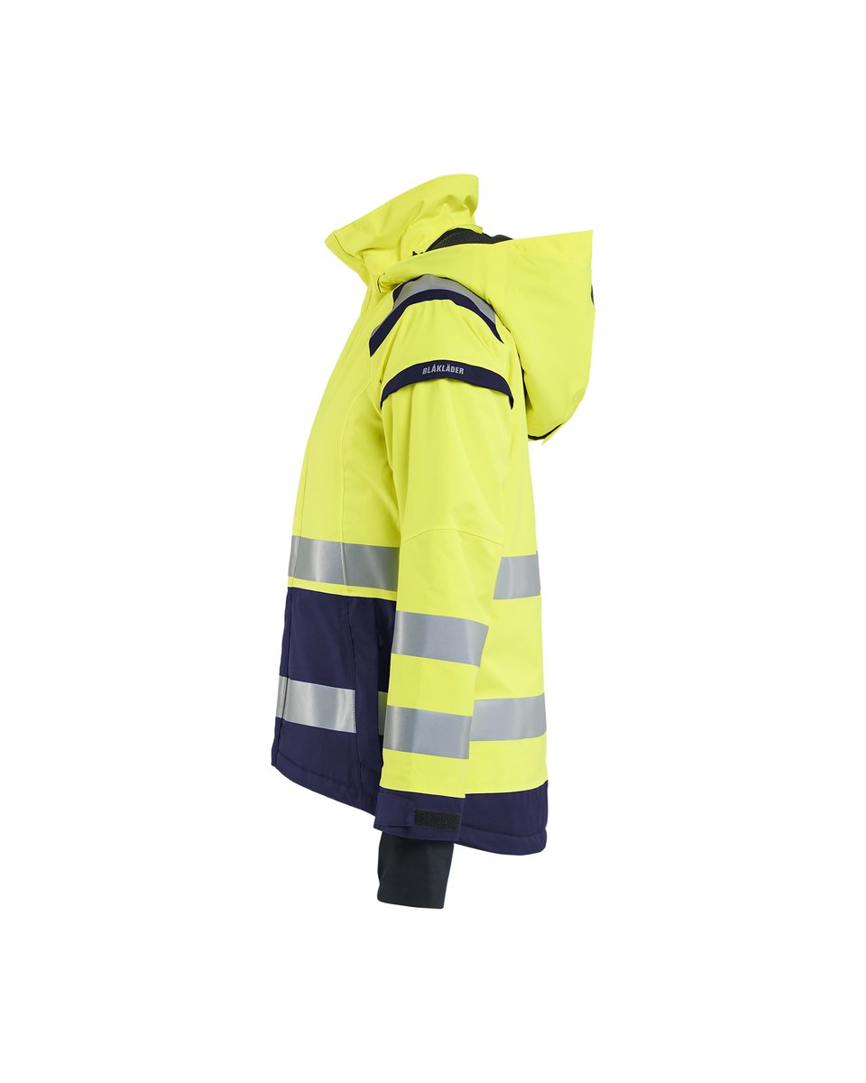 Blåkläder 4904 Dames Shell jack High Vis - High Vis Geel/Marineblauw