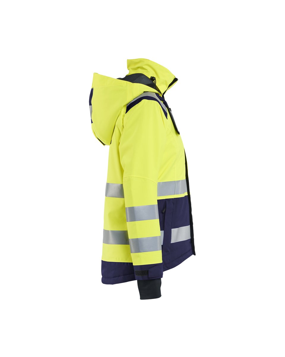Blåkläder 4904 Dames Shell jack High Vis - High Vis Geel/Marineblauw