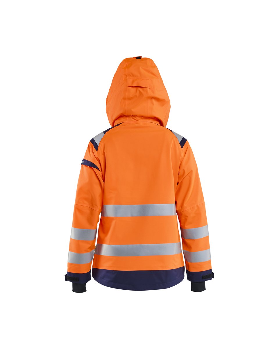 Blåkläder 4904 Dames Shell jack High Vis - High Vis Oranje/Marineblauw
