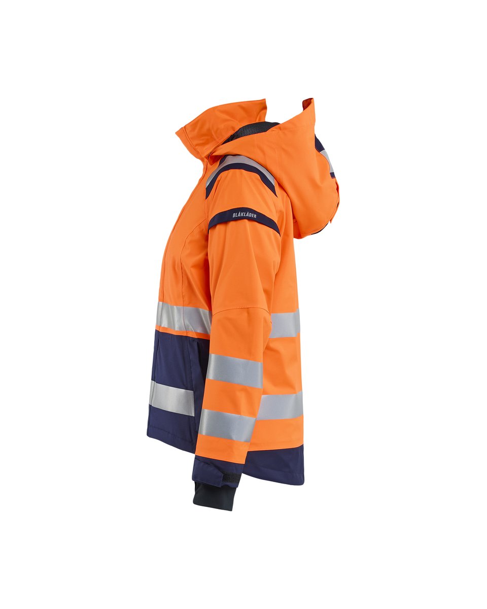 Blåkläder 4904 Dames Shell jack High Vis - High Vis Oranje/Marineblauw