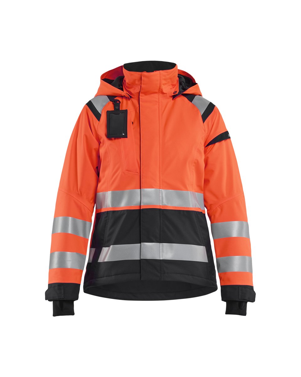 Blåkläder 4904 Dames Shell jack High Vis - High Vis Rood/Zwart