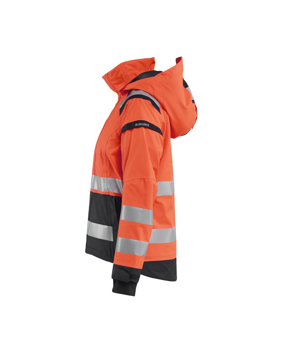 Blåkläder 4904 Dames Shell jack High Vis - High Vis Rood/Zwart