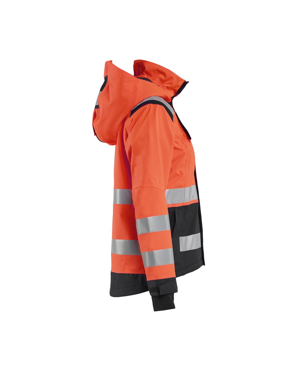 Blåkläder 4904 Dames Shell jack High Vis - High Vis Rood/Zwart