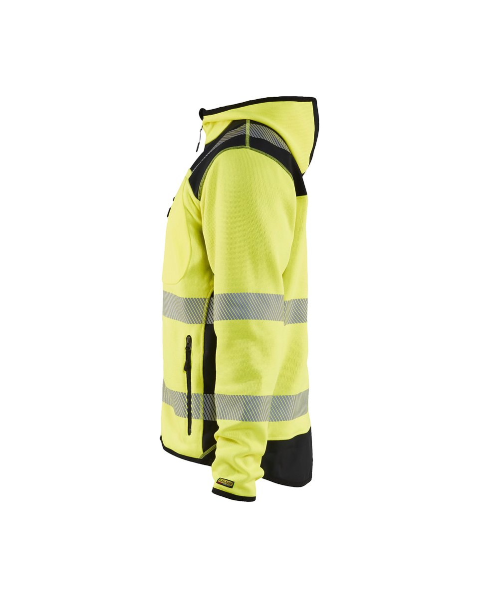 Blåkläder 4923 Gebreid vest met capuchon High Vis - High Vis Geel/Zwart