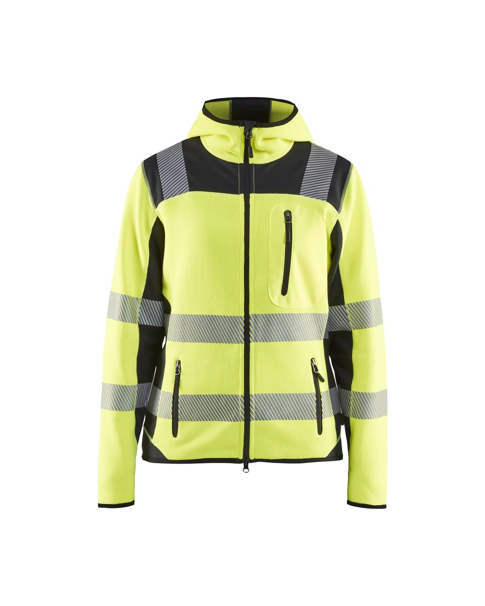 Blåkläder 4967 Dames gebreid vest High Vis - High Vis Geel/Zwart