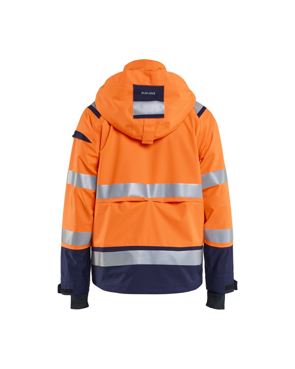 Blåkläder 4987 Shell jack High Vis - High Vis Oranje/Marineblauw