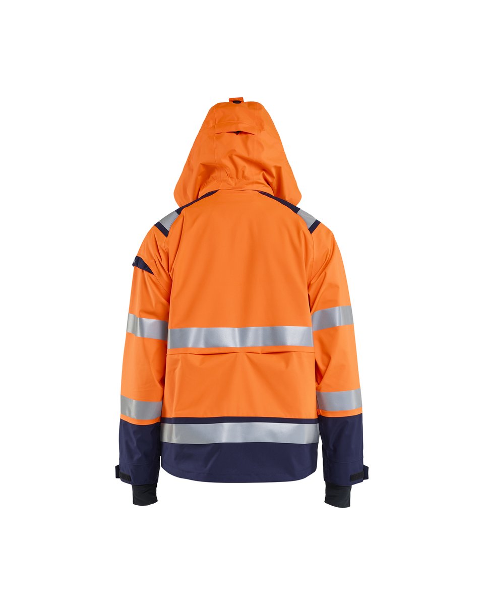 Blåkläder 4987 Shell jack High Vis - High Vis Oranje/Marineblauw