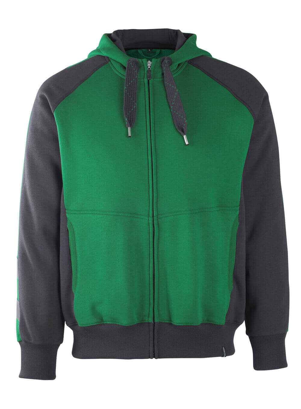 MASCOT® Unique Capuchontrui met rits – Groen/Zwart
