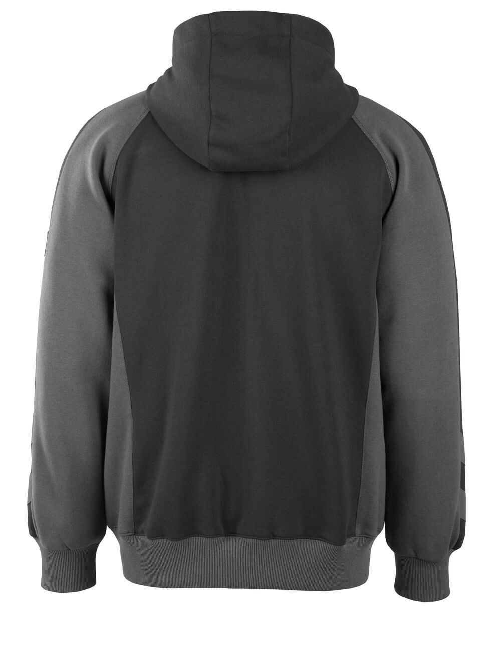 MASCOT® Unique Capuchontrui met rits – Zwart/Donkerantraciet