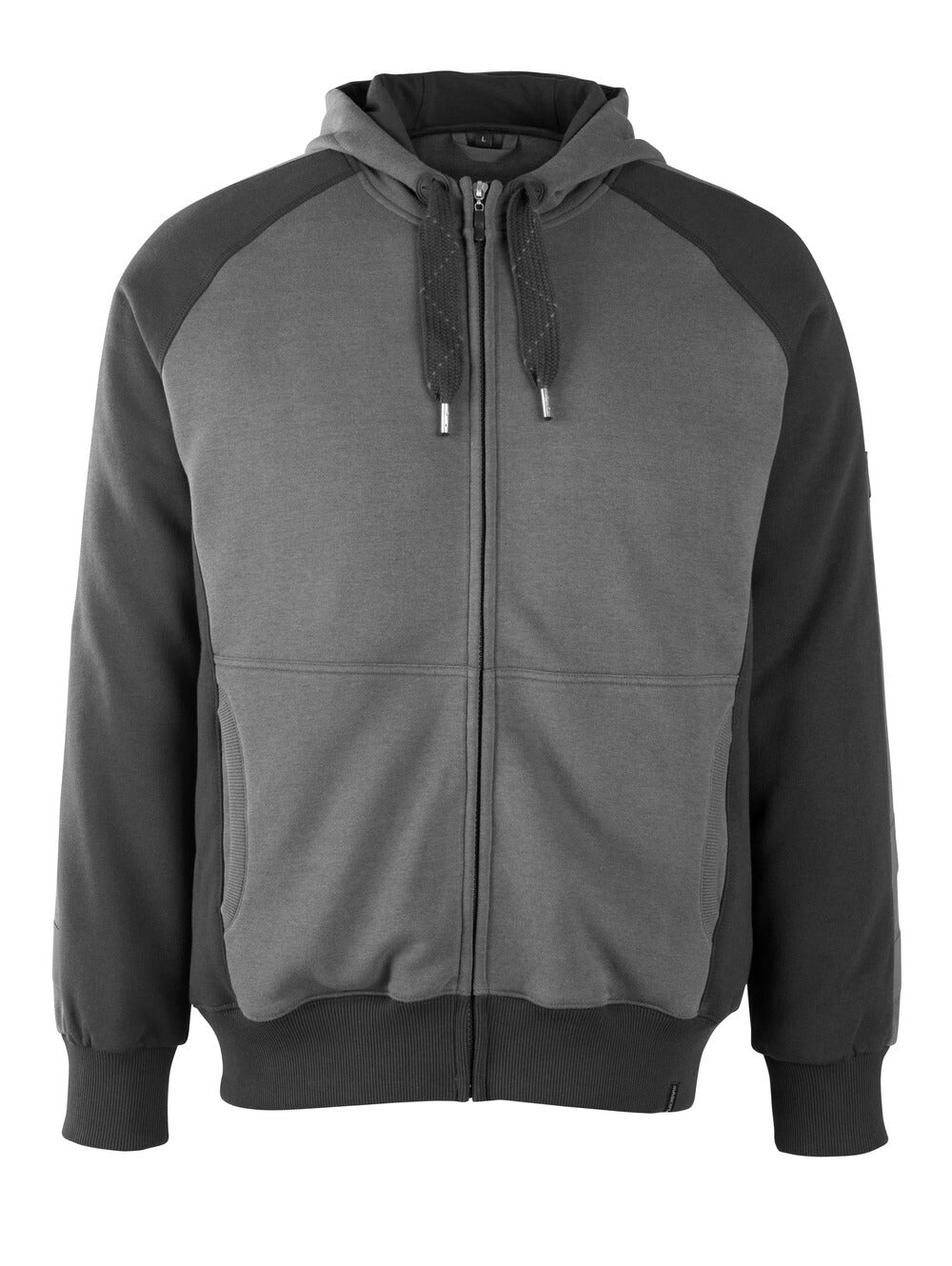 MASCOT® Unique Capuchontrui met rits – Donkerantraciet/Zwart