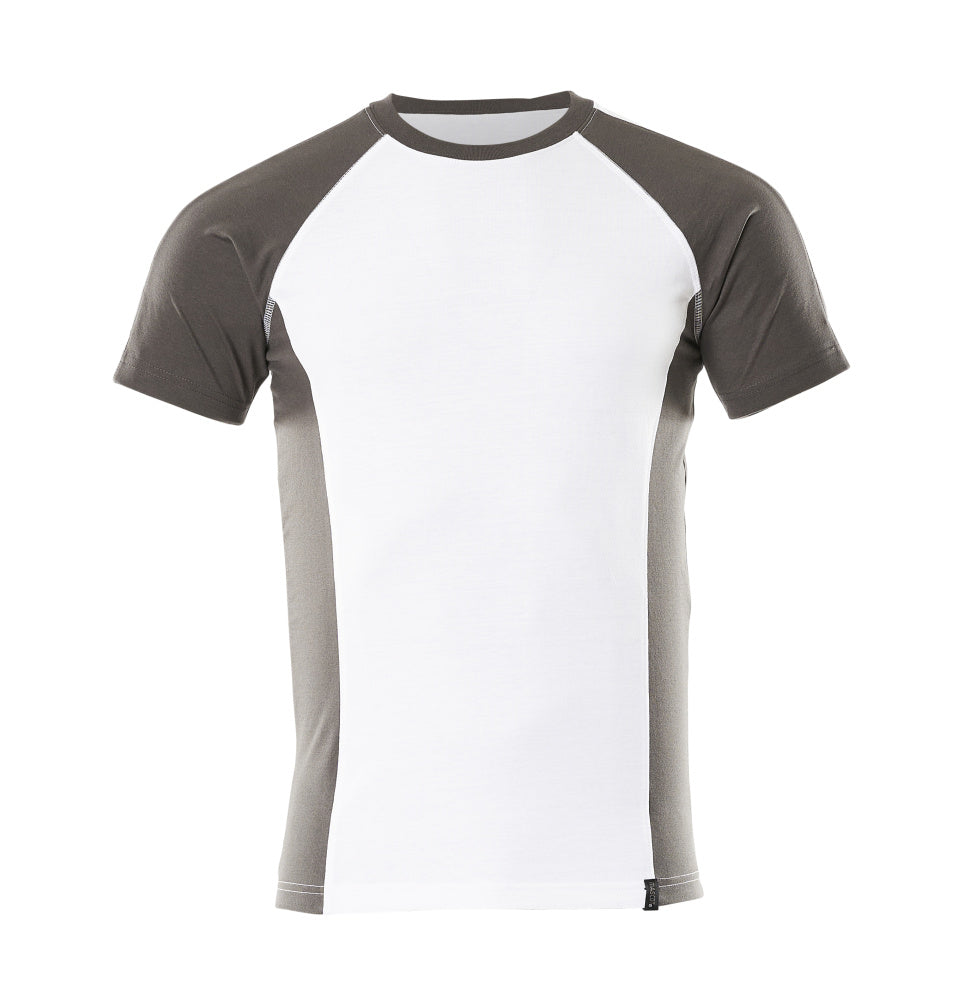 MASCOT® Unique T-shirt – Wit/Donkerantraciet