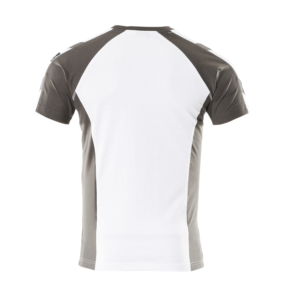 MASCOT® Unique T-shirt – Wit/Donkerantraciet