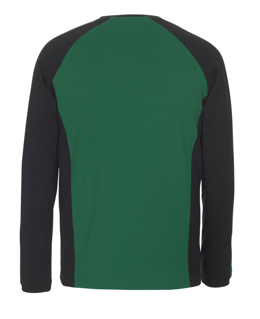 MASCOT® Unique T-shirt met lange mouwen – Groen/Zwart