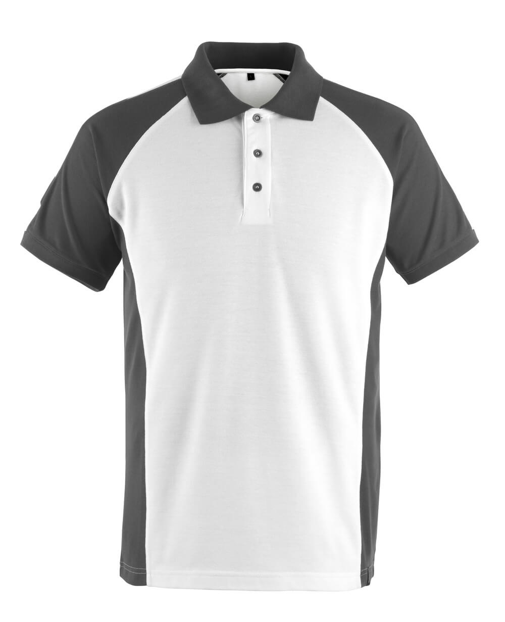 MASCOT® Unique Poloshirt – Wit/Donkerantraciet