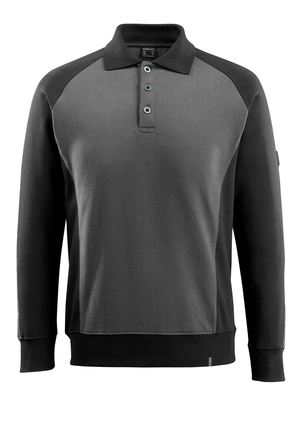 MASCOT® Unique Polosweatshirt – Donkerantraciet/Zwart