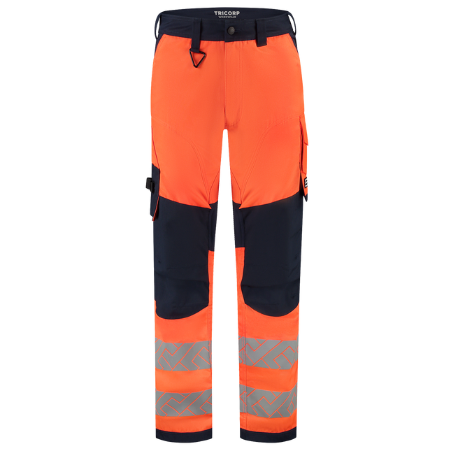Werkbroek Funct. Stretch High Vis Redefined Knieversterking - FluororangeInk 66