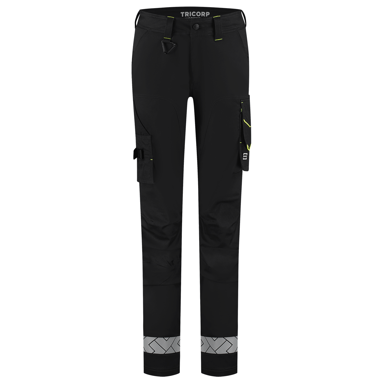 Werkbroek Functional Stretch Reflective Redefined Dames - BlackFluoryellow 48