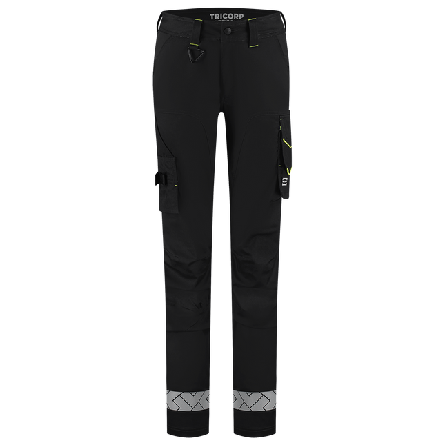 Werkbroek Functional Stretch Reflective Redefined Dames - BlackFluoryellow 48