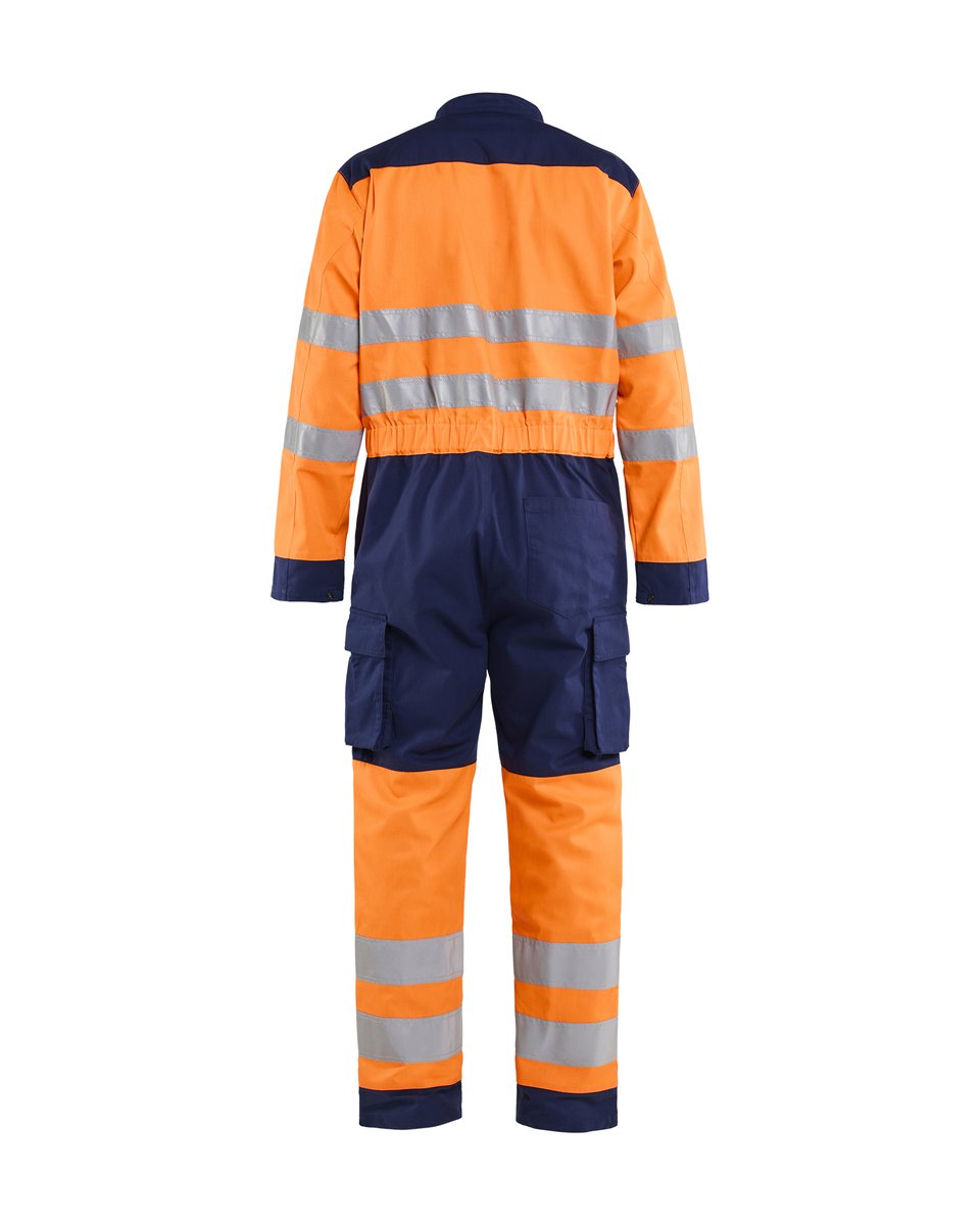 Blåkläder 6020 High Vis overall - High Vis Oranje/Marineblauw
