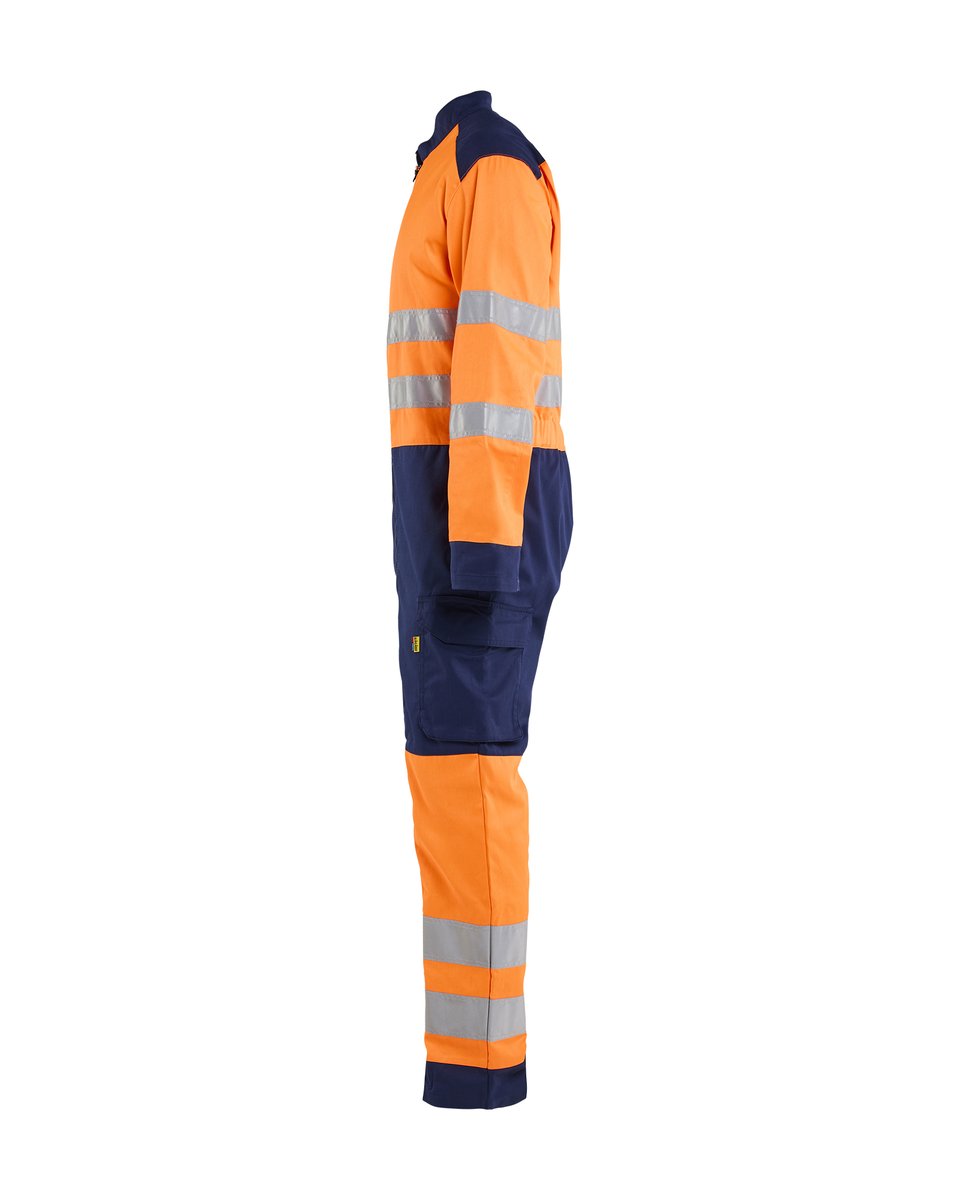 Blåkläder 6020 High Vis overall - High Vis Oranje/Marineblauw