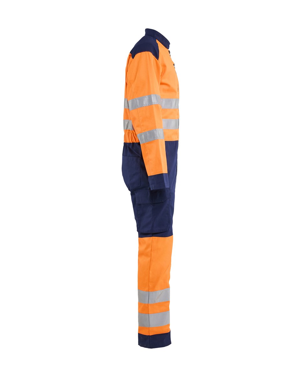 Blåkläder 6020 High Vis overall - High Vis Oranje/Marineblauw