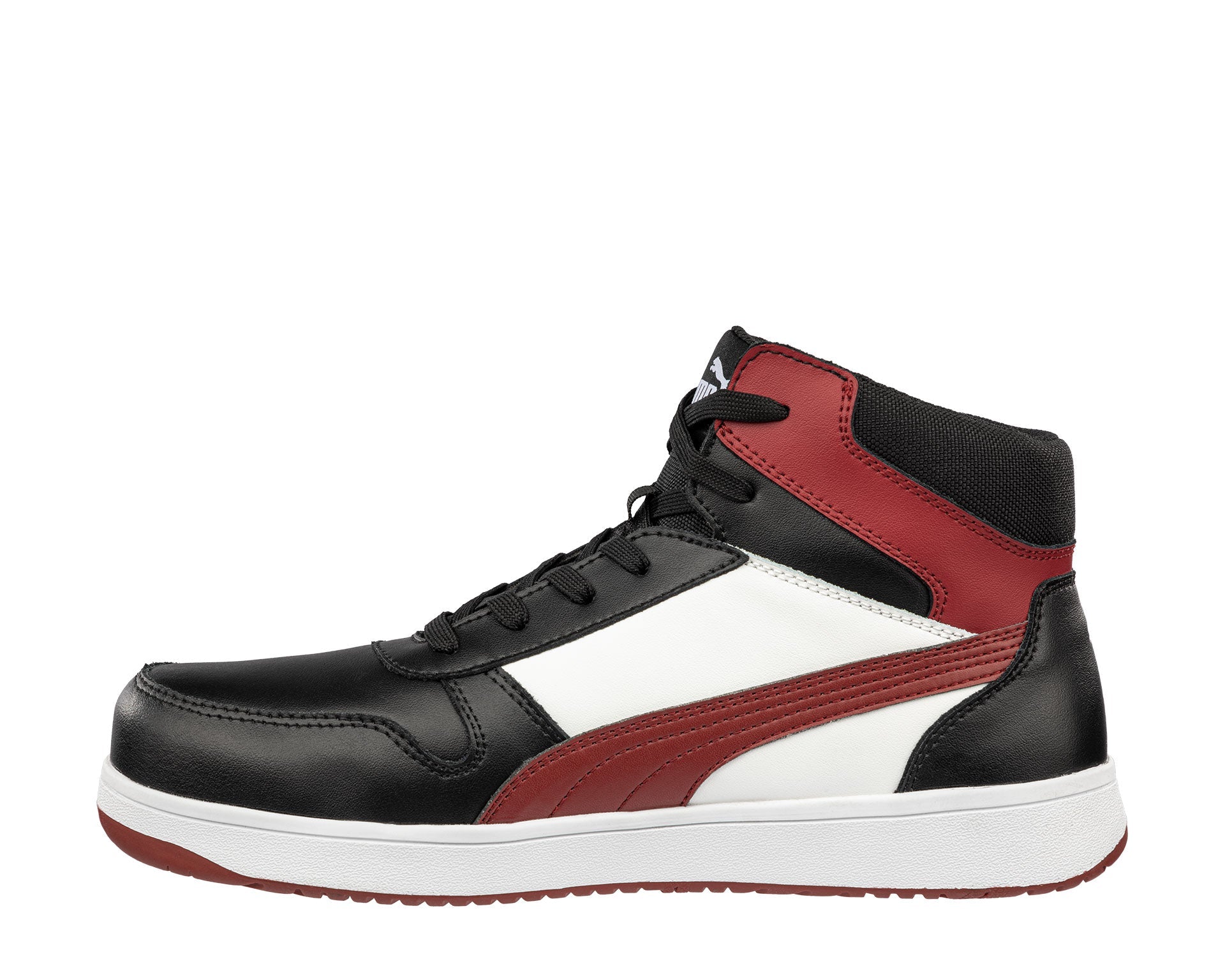Puma FRONTCOURT BLK/WHT/RED MID S3L ESD FO HRO SR Veiligheidsschoenen