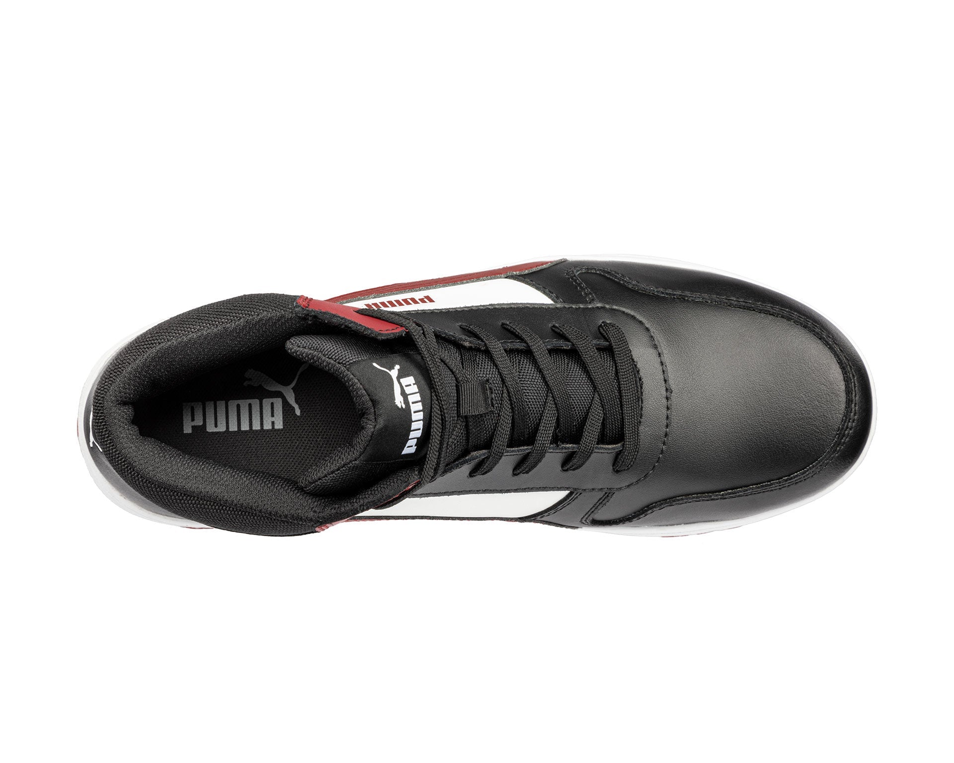 Puma FRONTCOURT BLK/WHT/RED MID S3L ESD FO HRO SR Veiligheidsschoenen