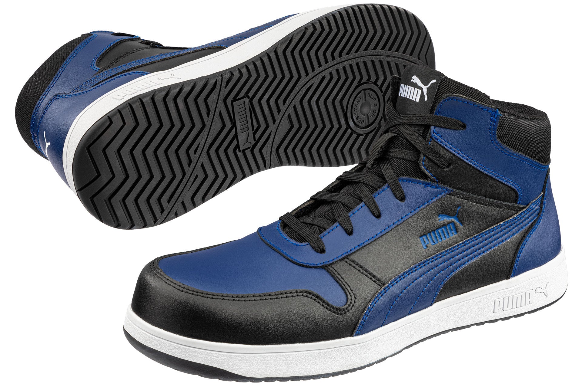 Puma FRONTCOURT BLUE/BLK MID S3L ESD FO HRO SR Veiligheidsschoenen