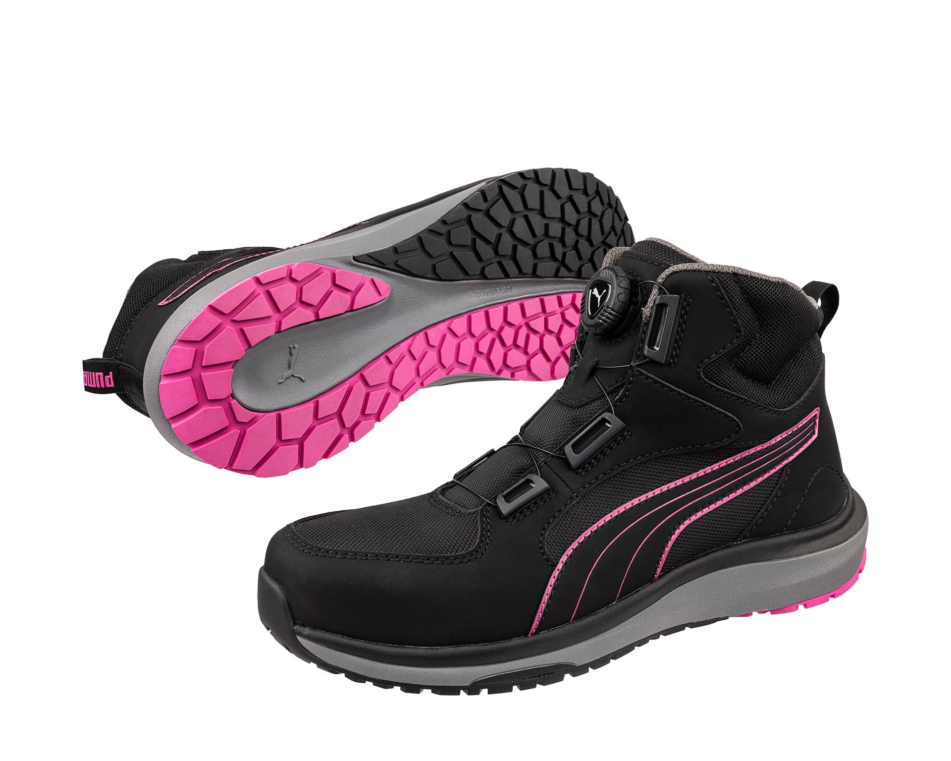 Puma ASPIRE PINK DISC MID S3S ESD FO HRO SR Veiligheidsschoenen