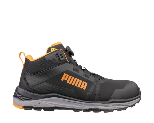 Puma KANYON BLK/ORANGE DISC MID S3S ESD FO HRO SR Veiligheidsschoenen