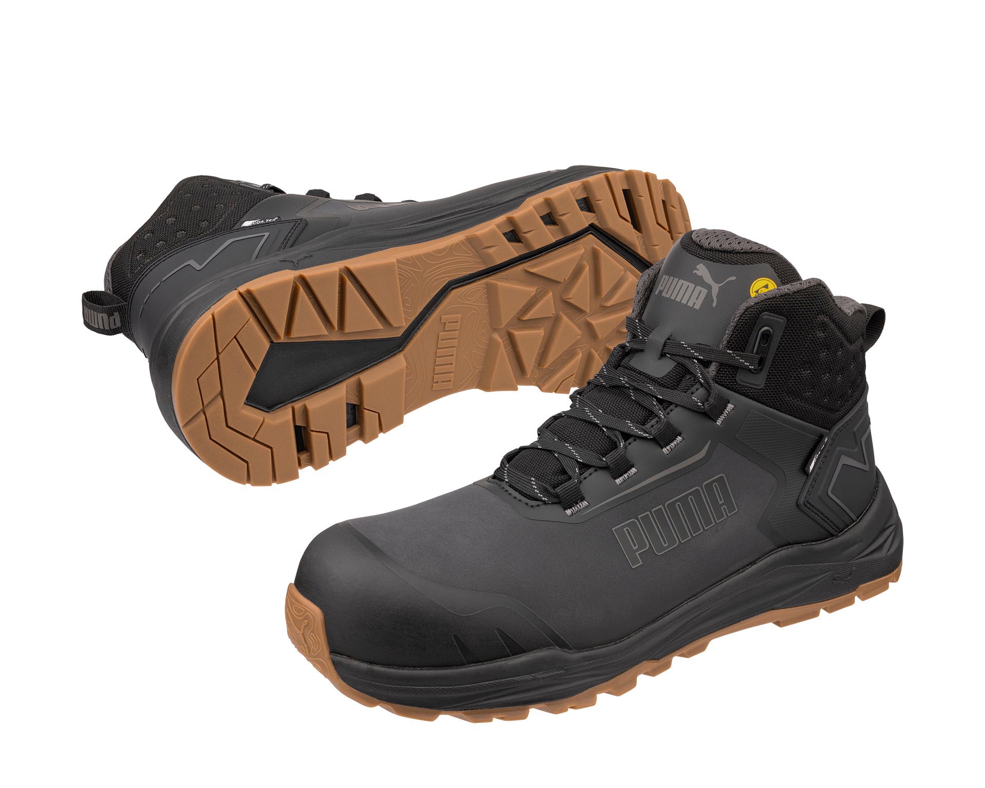 Puma FUSION ANTHRACITE/GUM CTX MID S7S ESD FO HRO SR Veiligheidsschoenen