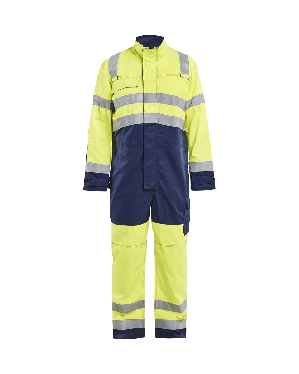 Blåkläder 6373 High vis Overall - High Vis Geel/Marineblauw