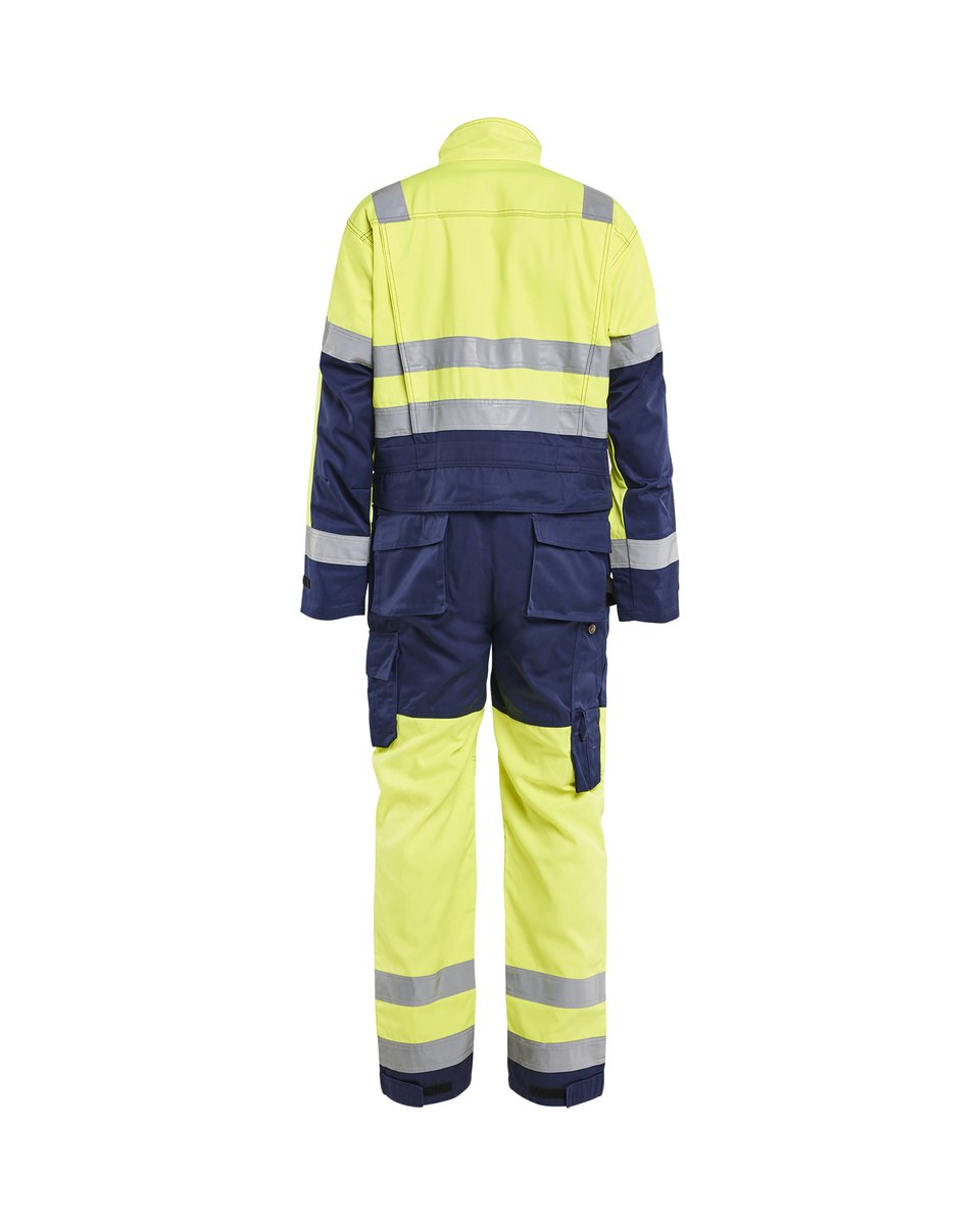 Blåkläder 6373 High vis Overall - High Vis Geel/Marineblauw